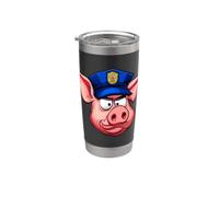 Poliziotto maiale Bicchiere termico in acciaio inox doppia parete
