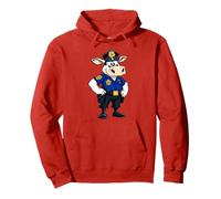 Poliziotto Mucca Felpa con Cappuccio