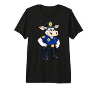 Poliziotto Mucca Maglietta Premium