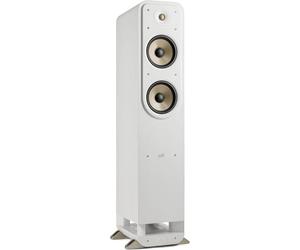 Polk Audio SIGS55ELWT, Signature Elite, Diffusori da Pavimento con Certificazione Compatibile con Dolby Atmos e Dts: X, Tweeter da 1" e (2) Woofer da 6.5", Bianco