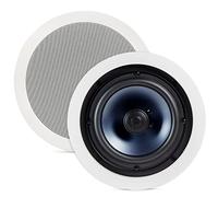 Polk RC80i Diffusori da Incasso a Soffitto da 8" per Dolby Atmos | Woofer da 8", Tweeter orientabile da 1", Coppia diffusori, Dolby Atmos