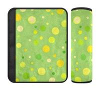Polka Dot Biliard Green 2 Pack auto seat Belt Covers Stop taglio nel collo per Sedan forro para cinturon de seguridad