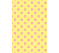 Polka dot journal : cute pink and yellow dot notebook for everyday writing , notes & ideas: A fun and colourful lined notebook for journaling, school, work, planning , list and creative thought