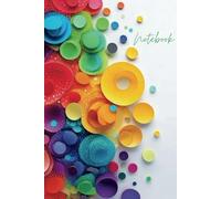 Polka Dot Rainbow Burst Notebook - 6x9 Journal for Creativity & Fun, 100 Lined Pages, Personalize with ‘Belongs To’ Page