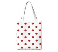 Polka Dots Polkadots Red Dot,Borse della spesa riutilizzabili, borse per la spesa, borsa a tracolla in tela di grande capacità