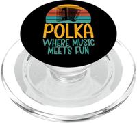 Polka dove la musica incontra Fun Polacco Polka PopSockets PopGrip per MagSafe