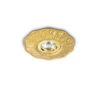 Polka faretto da incasso metallo ottone d14