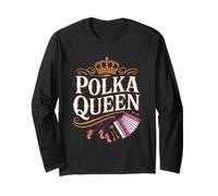 Polka Queen Musica Folk Fisarmonica Musicista Polka Maglia a Manica