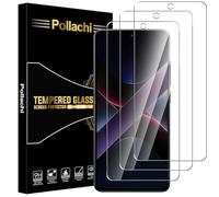 Pollachi Pellicola protettiva per Redmi Note 14S 4G/Xiaomi Poco X7 Pro [confezione da 3] pellicola protettiva in vetro temperato per Redmi Note 14S, durezza 9H, infrangibile, anti impronte digitali
