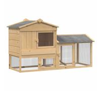 Pollaio 2 pz Marrone 150 x 60 x 89 cm Legno Massello di Pino
