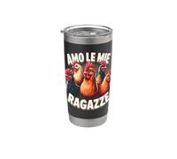 Pollaio Amo Le Mie Ragazze Bicchiere termico in acciaio inox doppia parete