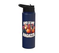 Pollaio Amo Le Mie Ragazze Stainless Steel Insulated Water Bottle