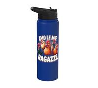 Pollaio Amo Le Mie Ragazze Stainless Steel Insulated Water Bottle