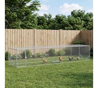 Pollaio Argento 500 x 100 x 100 cm Acciaio zincato