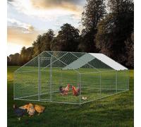 POLLAIO DA ESTERNO 3x6x2m, RECINTO IN RETE METALLICA PER GALLINE, POLLAME, ST...