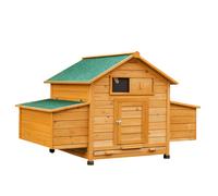 Pollaio Gabbia per Galline Impermeabile da Giardino in Legno 150x100x96.5 cm