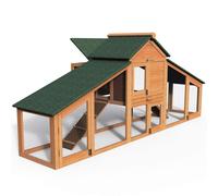 POLLAIO IN LEGNO PER GALLINE OVAIOLE DA ESTERNO L 210 X P 85 X H 85 CM