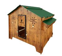 Pollaio per 12 / 15 galline con 3 nidi rialzati 3 posatoi Polly Farm Evo 3XL