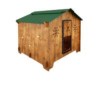 Pollaio per 15 galline POLLY CHALET 2XL con 3 posatoi 2 nidi allevamento bio