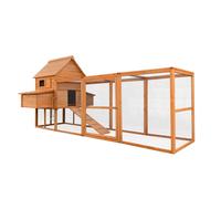 Pollaio per Galline da Esterno 310x150x150 cm Cocca 1 Casetta con Area Esterna