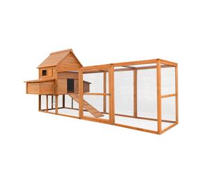 Pollaio per Galline da Esterno 310x150x150 cm Cocca 1 Casetta con Area Esterna