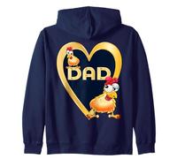 Pollaio Pollo Polli Inglese DAD Papà Felpa con Cappuccio