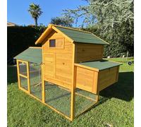 Pollaio Prefabbricato In Legno Padovana XXL | Con Tetto Bituminato