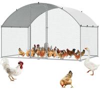 VEVOR Recinto per Polli in Metallo con Copertura Impermeabile 3 x 1,97 x 1,99 m