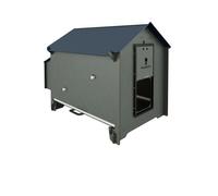 POLLAIO x 8 GALLINE cassetto removibile 2 nidi 2 posatoi POLLY CLASSIC XL GREY