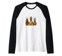 Polli agricoltori contadini gallo & galline regalo contadino Maglia con Maniche Raglan