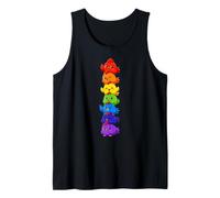 Polli Arcobaleno Pride Impilati Carini LGBTQ Kawaii Canotta