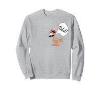 Polli Divertenti Pollaio Barba Baffi Felpa