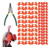 Polli per beccarsi, bicchieri di pollo, Pheasant Anti Fighting Goggles, Bicchieri di pollo Blender pollame occhiali con pinze impostate per il gallo del fagiano