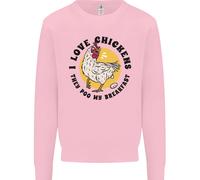 Polli Pooh il Mio Breakfast Divertente Cibo Uova Bambini Felpa Maglione