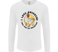 Polli Pooh il Mio Breakfast Divertente Cibo Uova Uomo Maniche