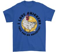 Polli Pooh il Mio Breakfast Divertente Cibo Uova Uomo T-Shirt 100% Cotone