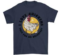 Polli Pooh il Mio Breakfast Divertente Cibo Uova Uomo T-Shirt 100% Cotone