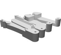 Pollice Escavatore RC per Volvo Scavatore Attuatore 50mm Stampato 3D