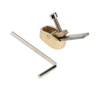 Pollice per violino Strumento per liuteria Lavorazione del legno Taglierina per aereo Suola curva Fondo piatto XXS/XS/S/M/L(Color:Golden XXS)
