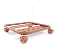 Pollice Verde Carrello sottovaso Quadrato con Ruote cm. 37 Cotto