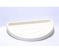 Pollice Verde - Sottovaso a Parete in Resina - Disponibile in Vari Colori - Resistente agli Urti e Sbalzi Termici - Ecologico e Leggero - Lunghezza interna 53 cm - Colore Bianco