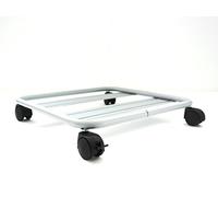 Pollice Verde TEK033 Carrello sottovaso Quadrato con Ruote cm. 33 Alluminio