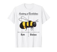 Pollinating Bee Keeper Joke Funny Anatomy of Bumblebees Maglietta