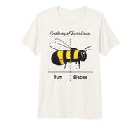 Pollinating Bee Keeper Joke Funny Anatomy of Bumblebees Maglietta Premium