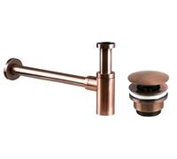 Pollini Acqua Design - Set sifone e piletta di Scarico in Colore Rame Spazzolato Pollini KITSCA1RA - KITSCA1RA