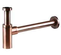 Pollini Acqua Design - Sifone di Scarico Modello Tondo Universale 1" 1/4 Colore Rame Spazzolato Pollini Art 120ORA - RUB11238 - Rame Antico