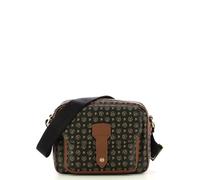 Pollini Borsa a tracolla Heritage Donna Pvc + Pelle Vit. (Nero/Marrone)