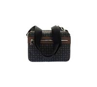 Borsa a tracolla Pollini con doppia zip nero-marrone - Tabella Colori: Nero