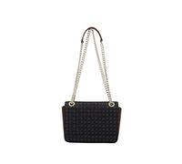Pollini BORSA TAPIRO PVC NERO + VIT.MARRONE TE8413PP03Q1100D 16X24X6
