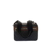 Borsa a tracolla Pollini con doppia zip nero-marrone - Tabella Colori: Nero